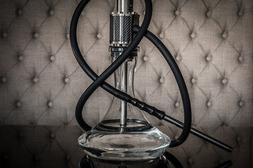 New Glass Hookah with beautiful backlight in the cafe