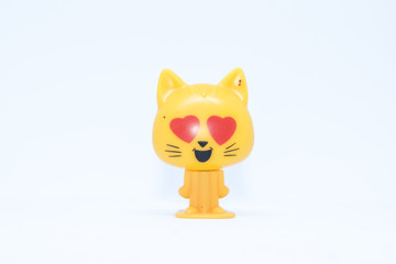 Obraz premium A collection of fruit and vegetable stickers and emojies.