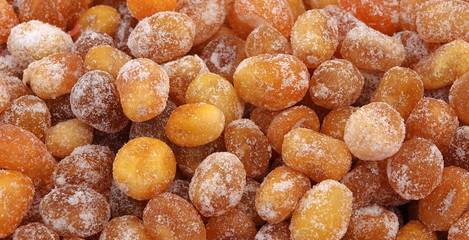 Candied kumquats crystallized glace fruit confectionery