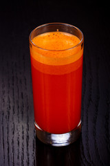 Delicious carrot juice