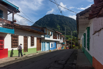 Fototapeta na wymiar Village de Jardín, Colombie