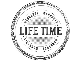 lifetime warranty icon stamp guarantee