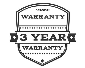 Fototapeta premium 3 years warranty icon stamp