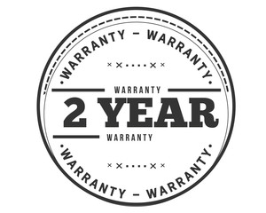 2 years warranty icon stamp