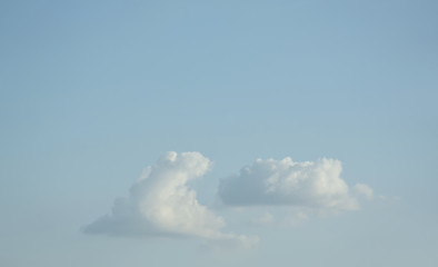 blue sky with white cloud.