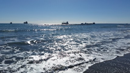 The beautiful Limassol Beach in Cyprus