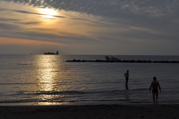 The beautiful Limassol Beach in Cyprus