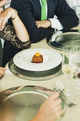 Cold desserts and wedding cakes