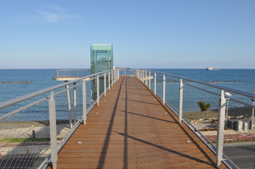 Obraz premium The beautiful Limassol Beach in Cyprus