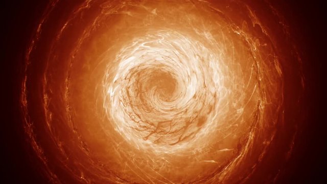 Hot core of a star as abstracted motion background