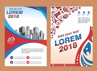 Fototapeta premium cover, brochure, layout, poster for sport event