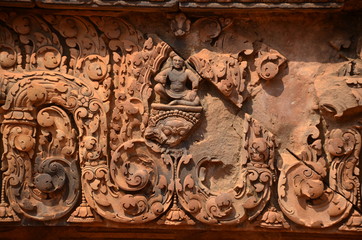 Banteay Srei angkor cambodia ancient sculpture relief