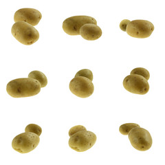 Świeże, młode ziemniaki na białym tle © markstudio2008