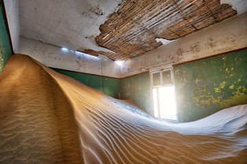 Kolmanskop Deserted Diamond Mine in Southern Namibia taken in January 2018