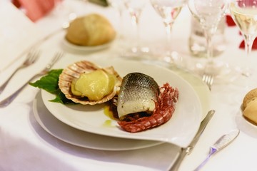 Main dish during an event or wedding