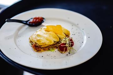 Main dish during an event or wedding
