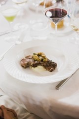 Main dish during an event or wedding