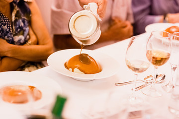 Main dish during an event or wedding