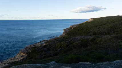 Cliff coast line