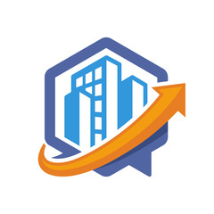 icon illustration with the concept of directional communication media, about the city guide information.