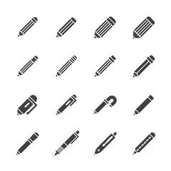 Fototapeta premium Pencil icon set
