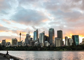Fototapeta na wymiar Sydney Skyline at Sunset