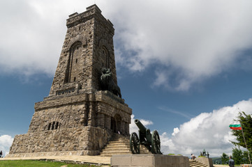 Fototapeta na wymiar Shipka monument, Bulgaria: 18.06.2018. National Park-Museum Shipka, Shipka Peak. Bulgaria. Battle of Shipka Memorial
