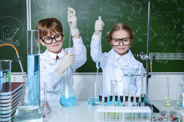 two small scientists