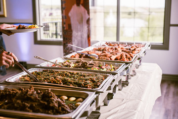 Nigerian Food  Buffet at Birthday Party 