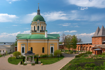 ZARAYSK, MOSCOW AREA-MAY 2, 2014: View of the Cathedral of the beheading of John the Baptist. Zaraysk, Moscow region. Zaraisk Kremlin