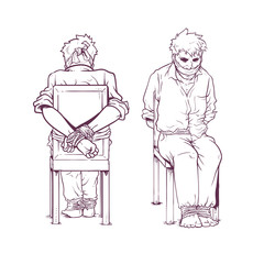 kidnapped man illustration