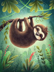 Cute sloth © Elena Schweitzer