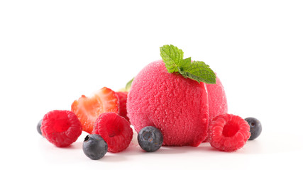 ice cream berry fruit