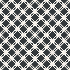 Square table or net abstract seamless pattern monochrome or two colors vector