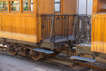 Fototapeta na wymiar The old Soller railway in Palma Majorca