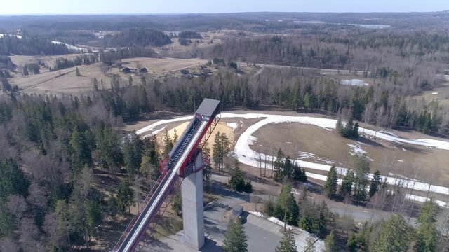 2806_Aerial_view_of_the_Tehvandi_Otepaa_ski_jump_slide_in_Estonia.mp4