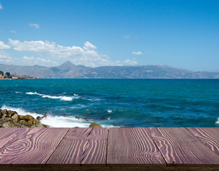 Table Background Outside Seaview