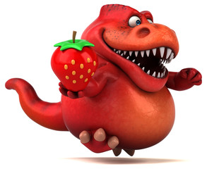 Fun dinosaur - 3D Illustration