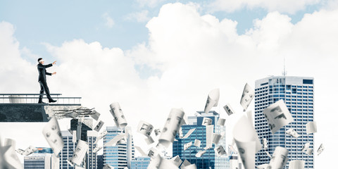 Hidden risks and dangers concept.