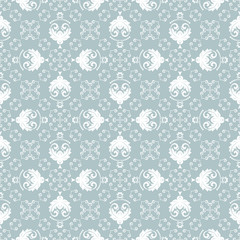 Classic seamless blue and white pattern. Traditional orient ornament. Classic vintage background