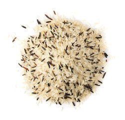 Raw Black Wild Rice Background