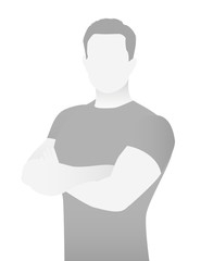 Default placeholder fitness trainer in a T-shirt.