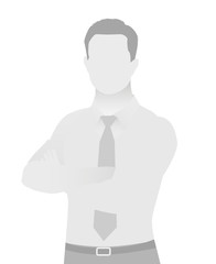 Default placeholder businessman half-length portr