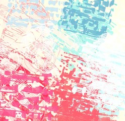 Abstract painting on canvas. Hand made art. Colorful texture. Modern artwork. Strokes of fat paint. Brushstrokes. Contemporary art. Artistic background image.