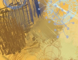 Abstract painting on canvas. Hand made art. Colorful texture. Modern artwork. Strokes of fat paint. Brushstrokes. Contemporary art. Artistic background image.