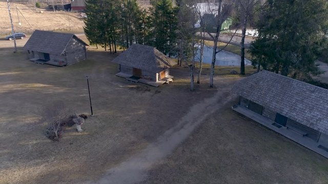 2815_Aerial_view_of_the_wooden_houses_in_the_area_in_Estonia.mp4