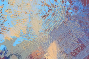 Abstract painting on canvas. Hand made art. Colorful texture. Modern artwork. Strokes of fat paint. Brushstrokes. Contemporary art. Artistic background image.