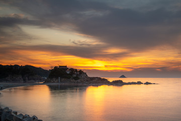 島根県益田市 恵比須神社 seascape sunset