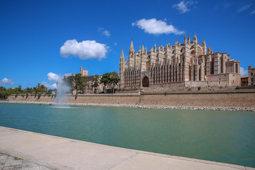 The Cathedral in Palma Majorca in Spain