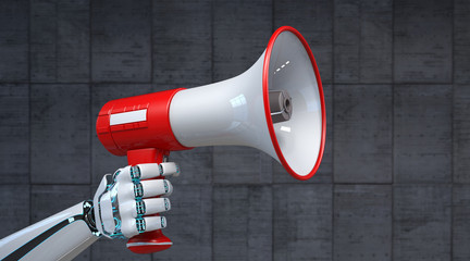 Robot Hand Bullhorn